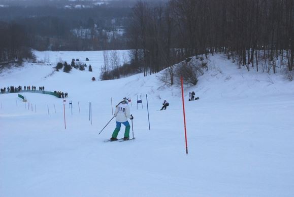 Photo by Jeff Garrison of his daughter skiing at Bittersweet Ski Resort in Michigan 