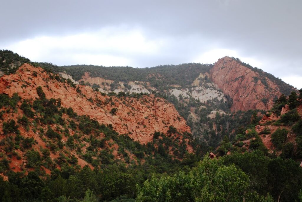 The red hills of Navajo sandstone west of Cedar City, UT. Photo by Jeff Garrison 