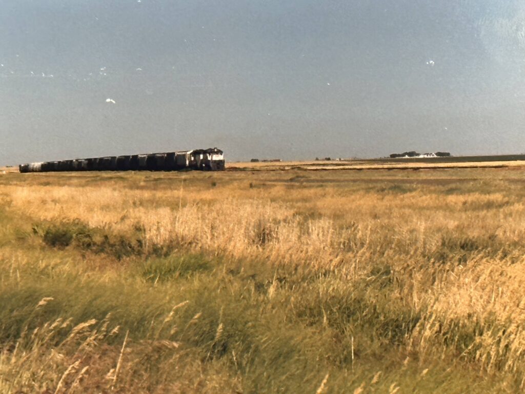 A Katy train in Eastern Kansas, photo taken in June 1988. 