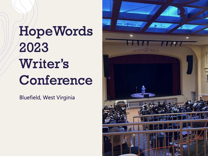 Katherine Paterson speaking at the HopeWords Writer's Conference