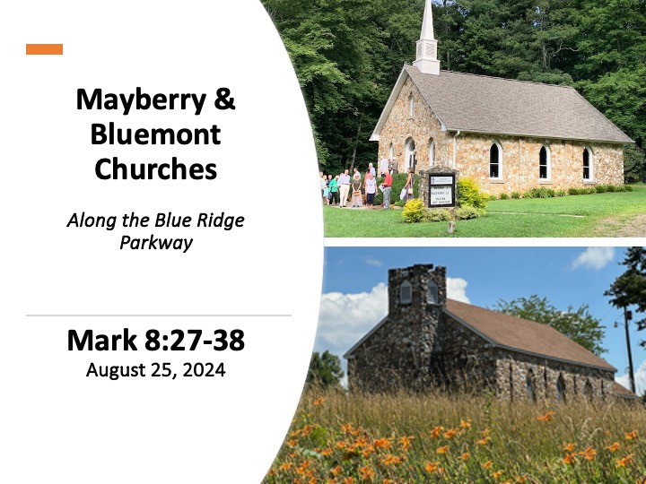 title slide with photo of two churches