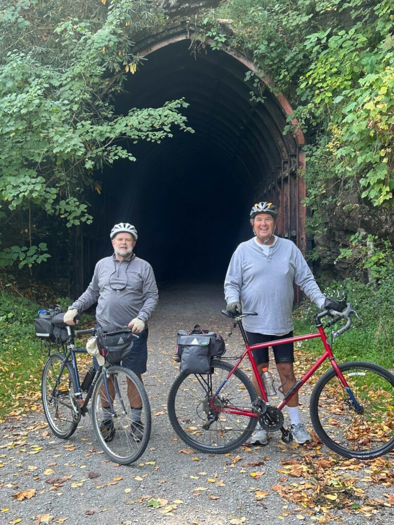 my brother and I at Sharp Tunnel