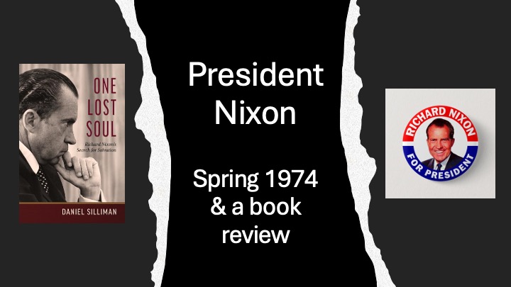 cover of book and campaign button for Nixon