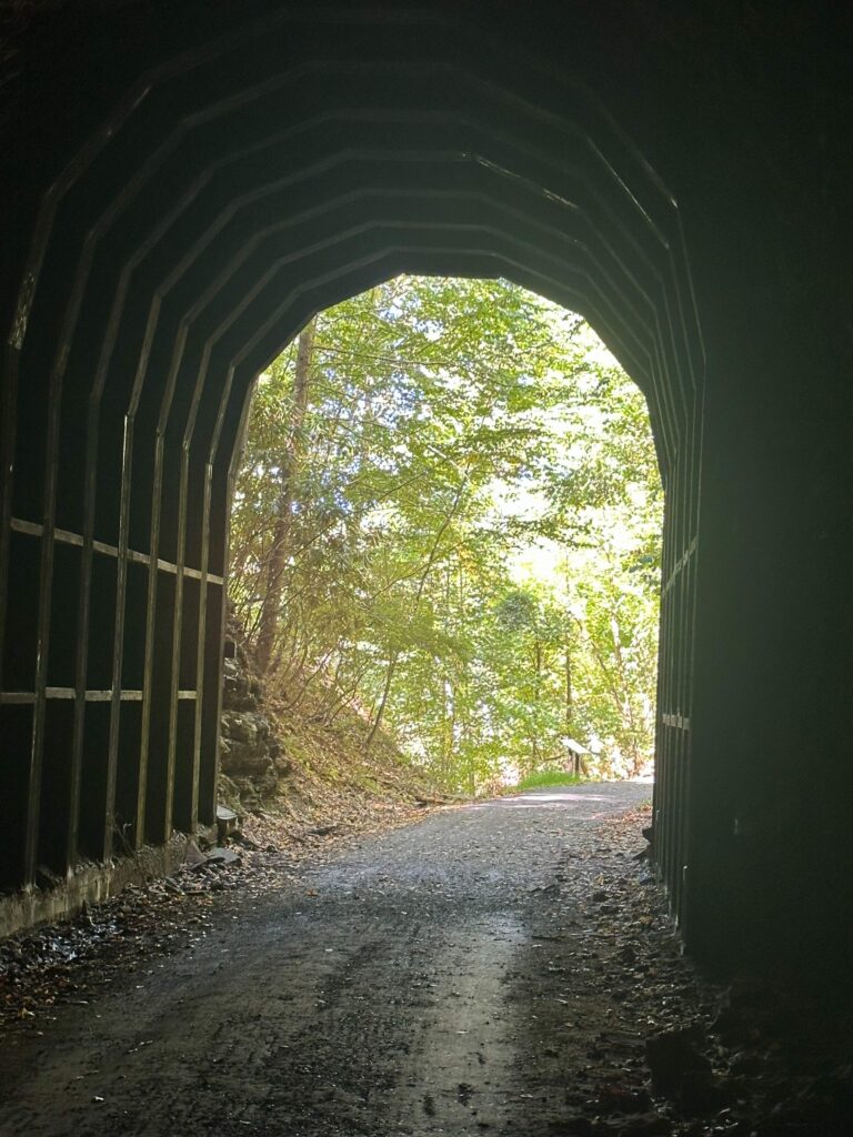 Leaving Droop Mt. Tunnel 