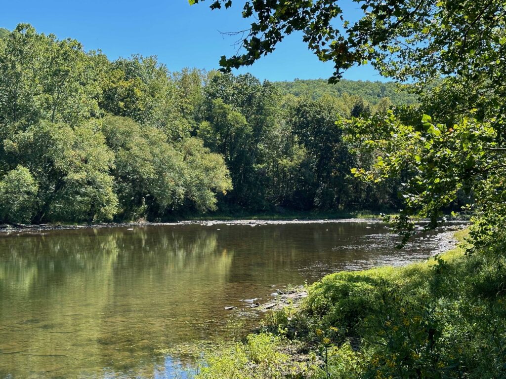 Lunch spot along the river