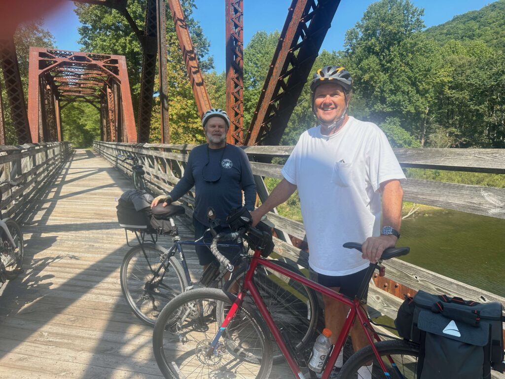 My brother and I on the Greenbrier trail