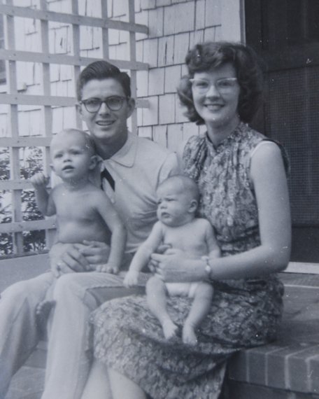 family photo taken in 1958