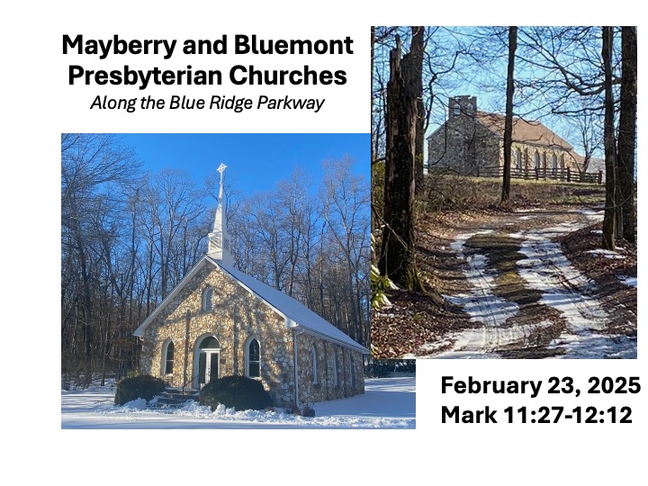 title slide with photo of two churches