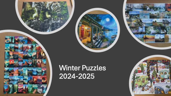 Title slide with pictures of puzzles