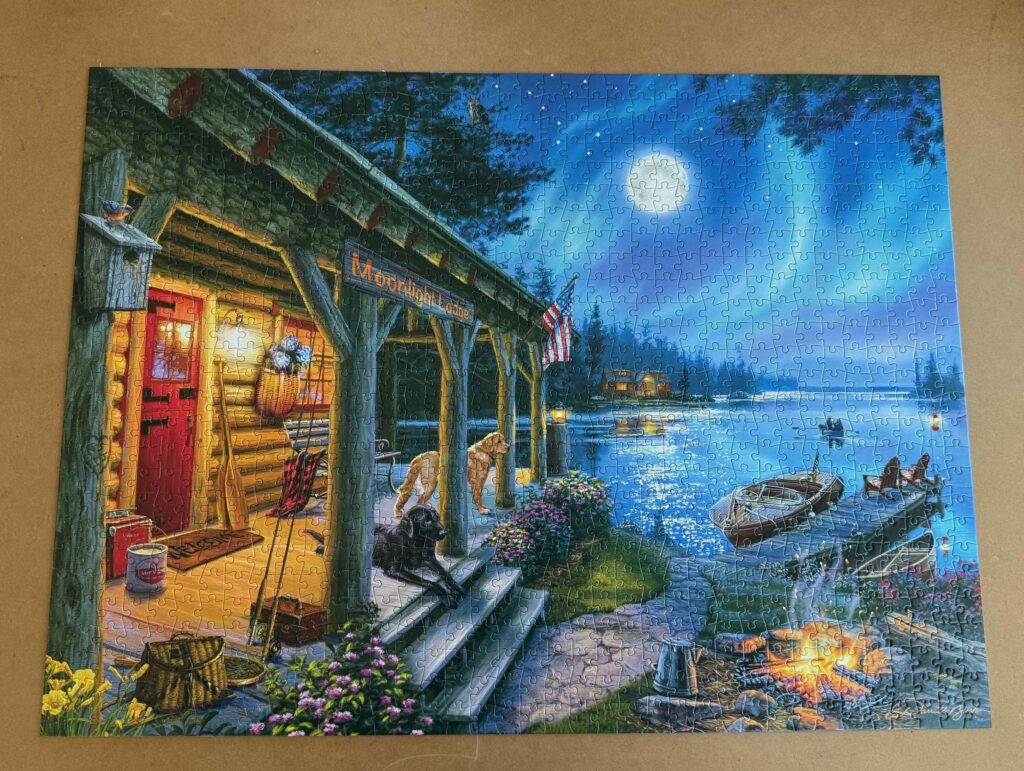 Cabin on a lake puzzle