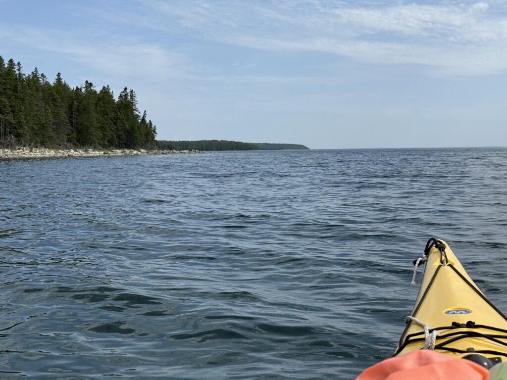 Kayak off Drummond Island