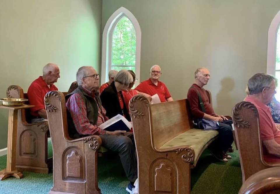 George on the back row on Pentecost 2025