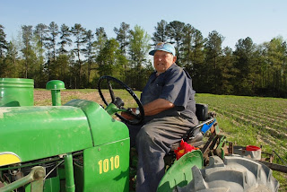 Uncle Frank on a tractor around 2010