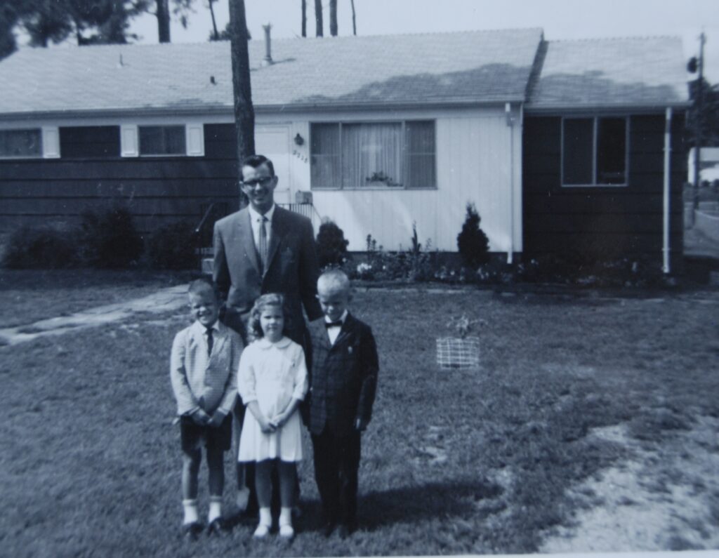 My day and siblings on Easter Sunday 1964