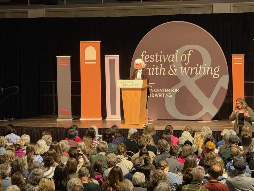 Barbara Brown Taylor speaking at the Festival of faith & writing