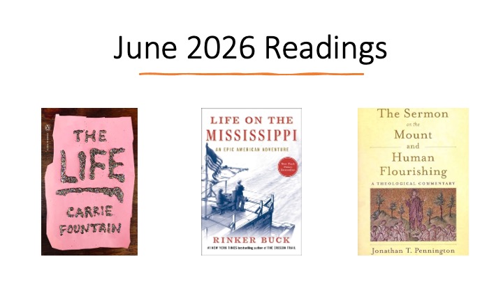 title slide with book covers
